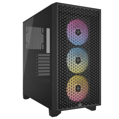 Corsair 3000D RGB Airflow TG Mid-Tower Case - Black