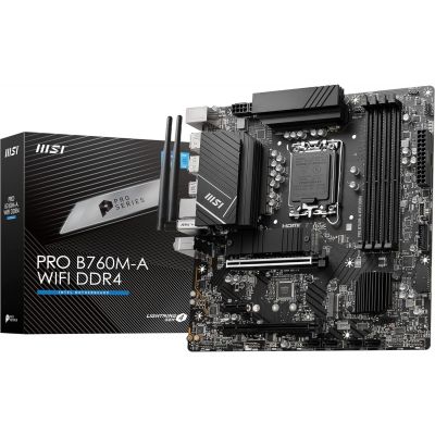 MSI PRO B760M-A WIFI DDR4 Motherboard MSI PRO B760M-A WIFI DDR4 Motherboard