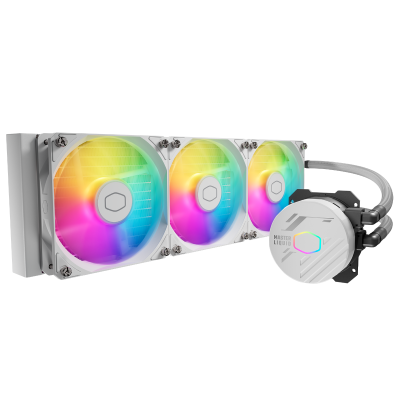 Cooler Master Masterliquid 360L CORE ARGB 360mm AIO CPU Cooler - White Cooler Master Masterliquid 360L CORE ARGB 360mm AIO CPU Cooler - White