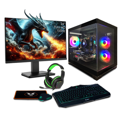 Fierce Ravager PC Bundle | AMD Ryzen 5 5500 | NVIDIA RTX 4060 8GB | 16GB RAM 3200MHZ |1TB M.2 SSD