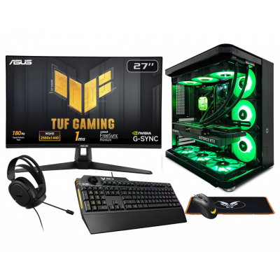 Fierce Opulence PC Bundle | AMD Ryzen 7 9800X3D | NVIDIA RTX 5080 16GB | 32GB RAM 6000MHZ | 2TB M.2 SSD